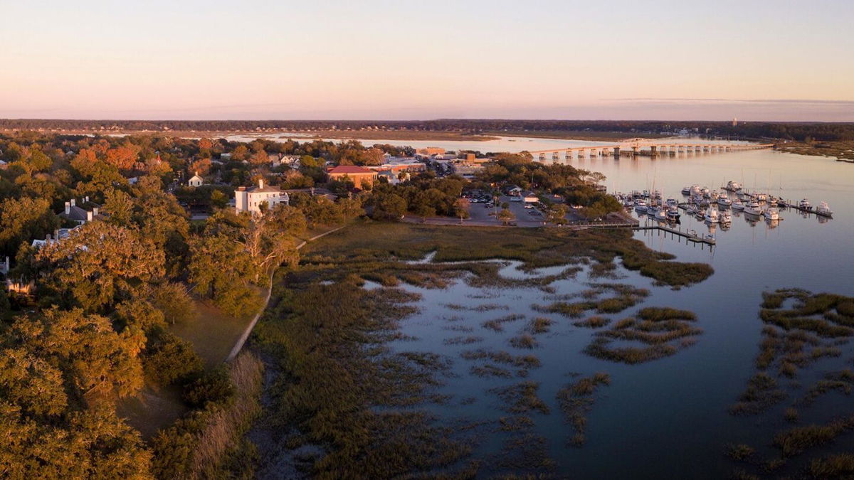 <i>John Wollwerth/Alamy Stock Photo</i><br/>Waterfront views and historic mansions are part of Beaufort's draw.