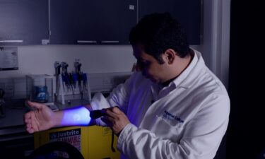 At his Imperial College London lab