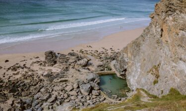 The Porthtowan Rock Pool in Cornwall