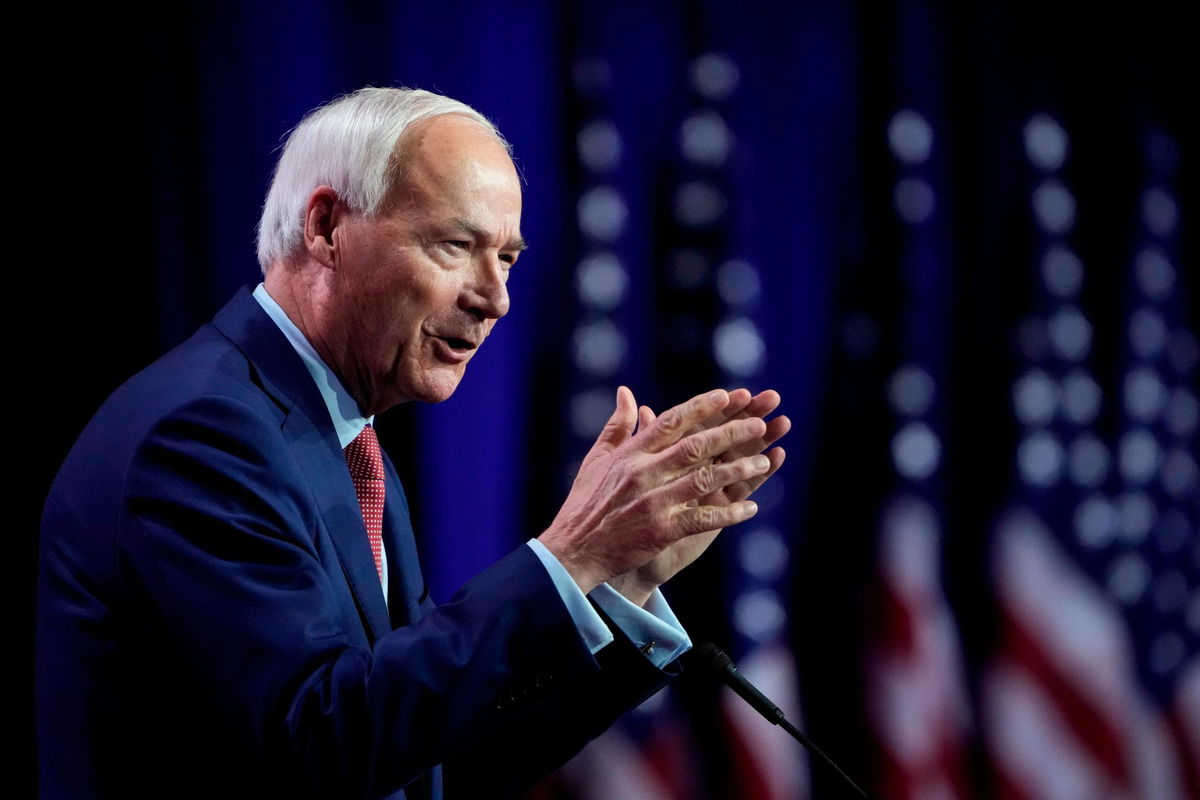 <i>Drew Angerer/Getty Images</i><br/>Former Arkansas Gov. Asa Hutchinson delivers remarks at the Faith and Freedom Road to Majority conference at the Washington Hilton on June 23