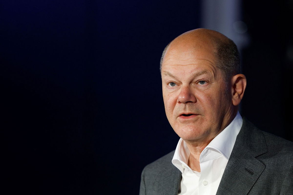 <i>Heiko Becker/Reuters</i><br/>German Chancellor Olaf Scholz pictured at a Siemens event in Bavaria