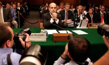 Former Federal Reserve Chair Ben Bernanke testified before the Senate Banking Committee in Washington
