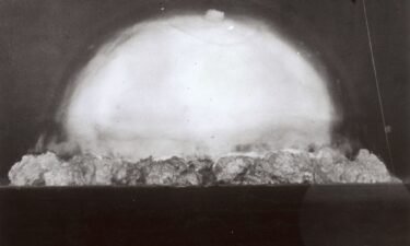 Image labeled '0.053 Sec' of the first nuclear test