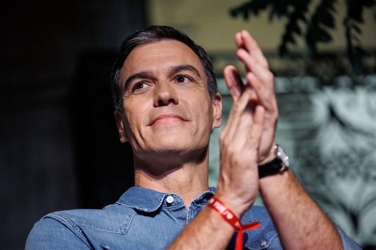 Spanish Prime Minister Pedro Sanchez came in second place in the July 23 election.