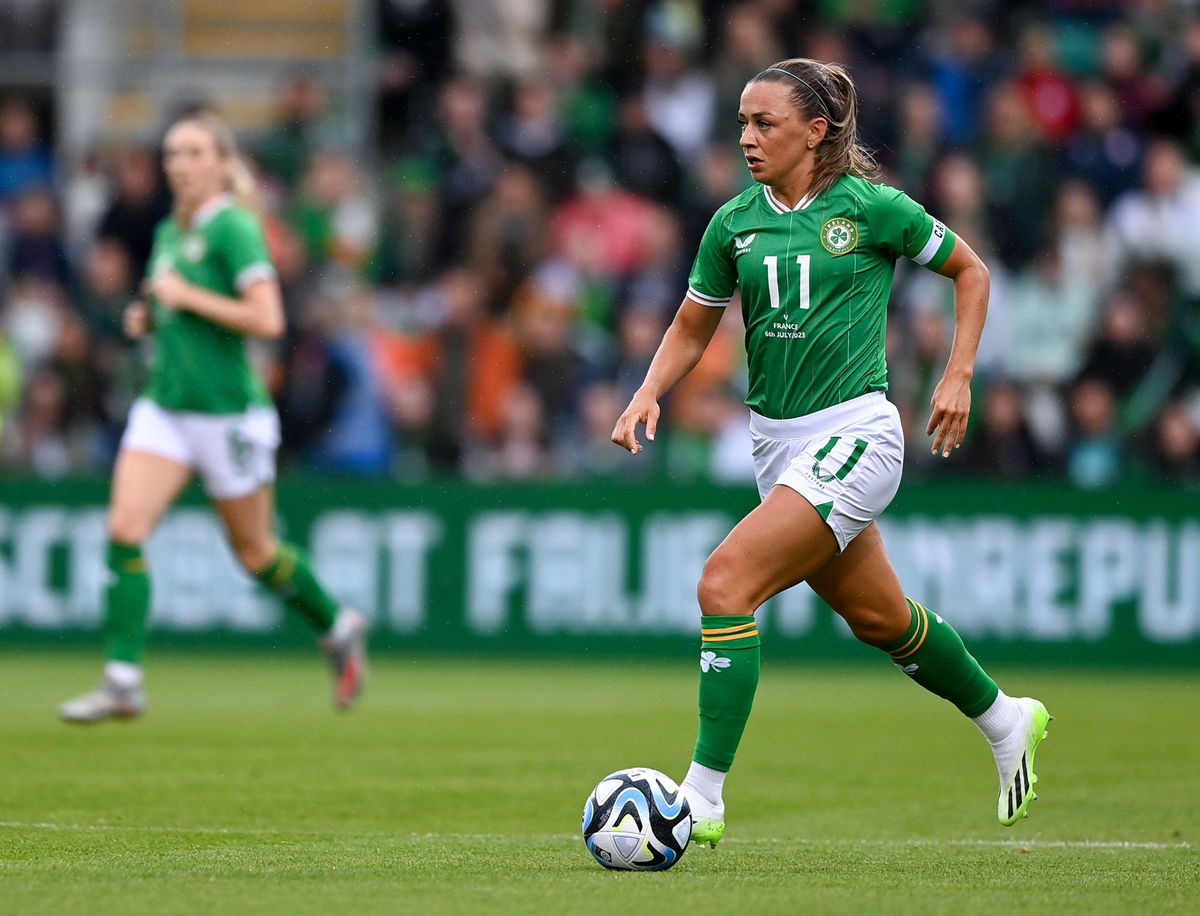 <i>Stephen McCarthy/Sportsfile/Getty Images</i><br/>Arsenal utilty player Katie McCabe is the Republic of Ireland's star player.