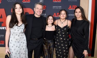 Matt Damon has three daughters with his wife