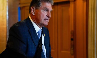 Democratic Sen. Joe Manchin of West Virginia seen in Washington