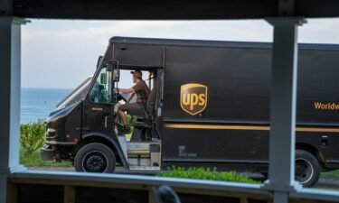 A United Parcel Service truck in Orleans