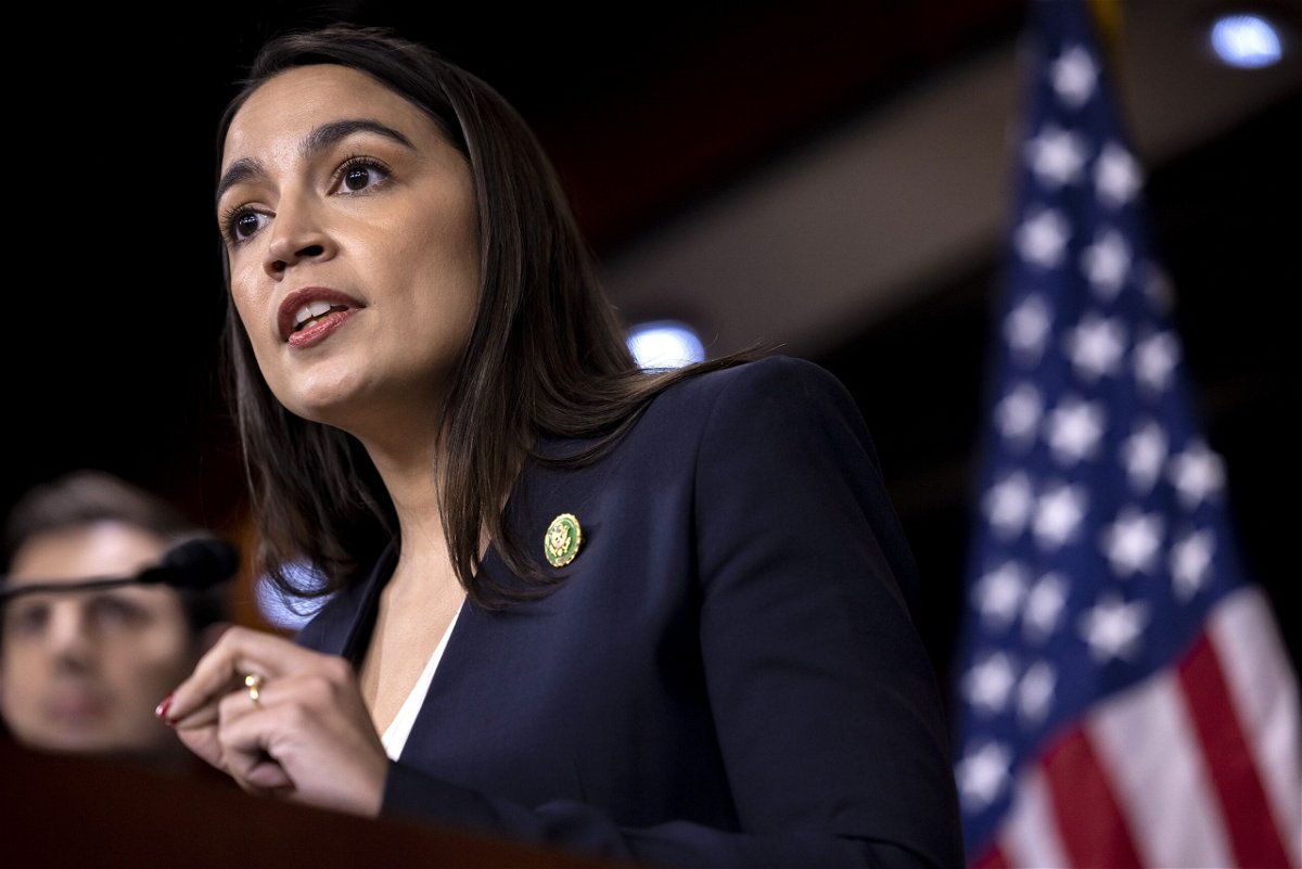 <i>Nathan Posner/Anadolu Agency/Getty Images</i><br/>Democratic Rep. Alexandria Ocasio-Cortez of New York said Sunday that some Supreme Court justices are “destroying the legitimacy of the court