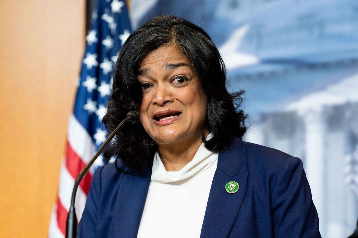 <i>Michael Brochstein/SOPA Images/S/Shutterstock</i><br/>Democratic Rep. Pramila Jayapal