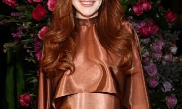 Lindsay Lohan at Christian Siriano's New York runway show in February. The “Mean Girls” actor and her husband Bader Shammas have welcomed a son