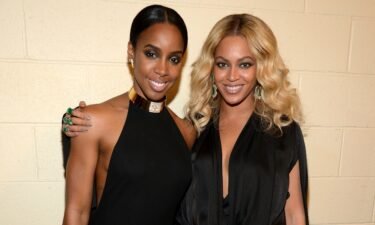 Kelly Rowland and Beyoncé are seen here in November 2015 in Las Vegas