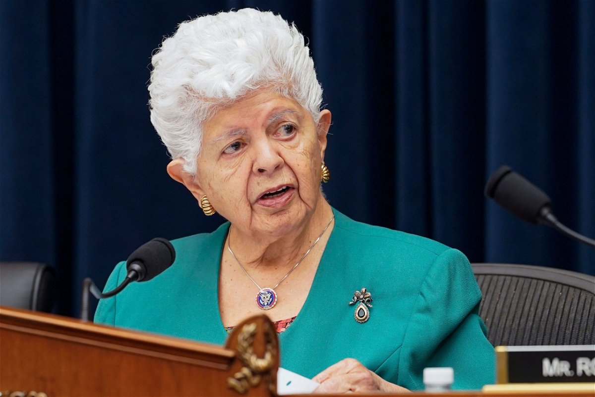 <i>Mariam Zuhaib/AP</i><br/>California Rep. Grace Napolitano speaks at a committee meeting on Capitol Hill in Washington
