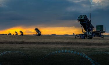 Patriot missile batteries from the 5th Battalion