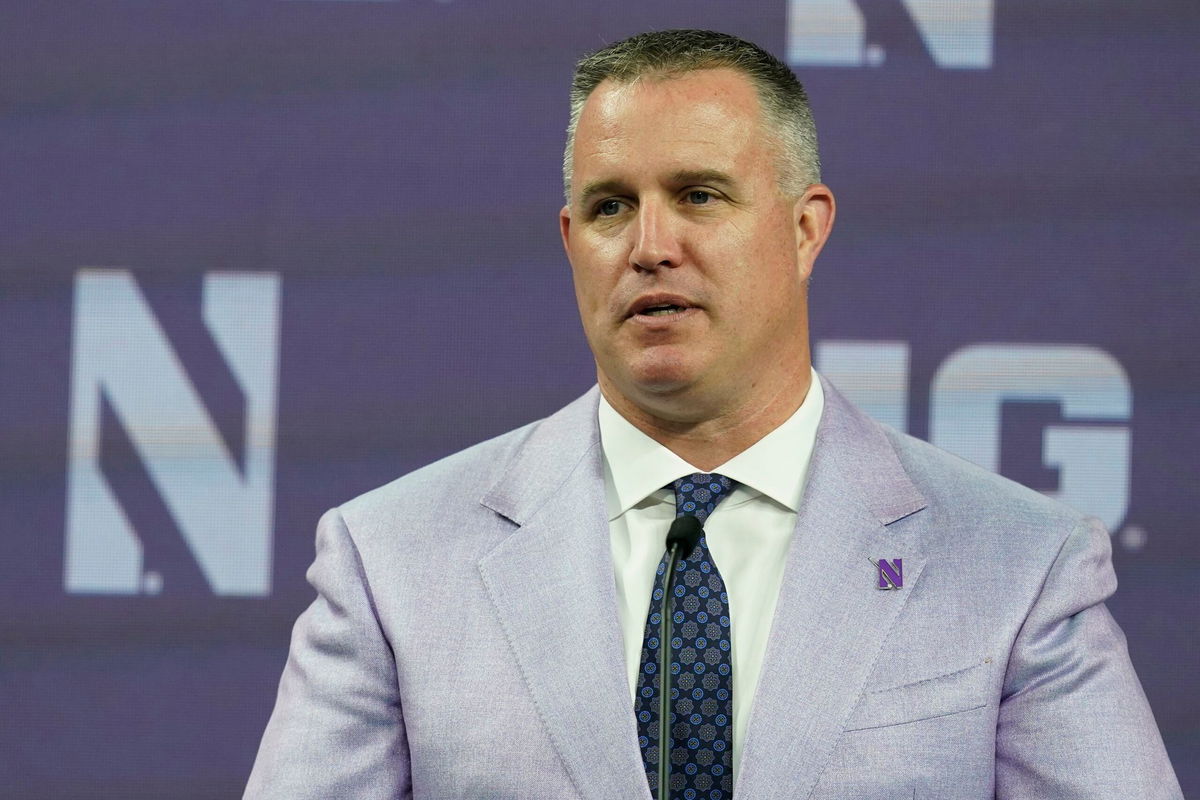 <i>Darron Cummings/AP</i><br/>Northwestern head coach Pat Fitzgerald