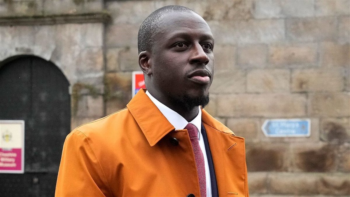 <i>Christopher Furlong/Getty Images</i><br/>Former Manchester City footballer Benjamin Mendy leaves Chester Crown Court after being found not guilty on a charge of rape and a separate charge of attempted rape