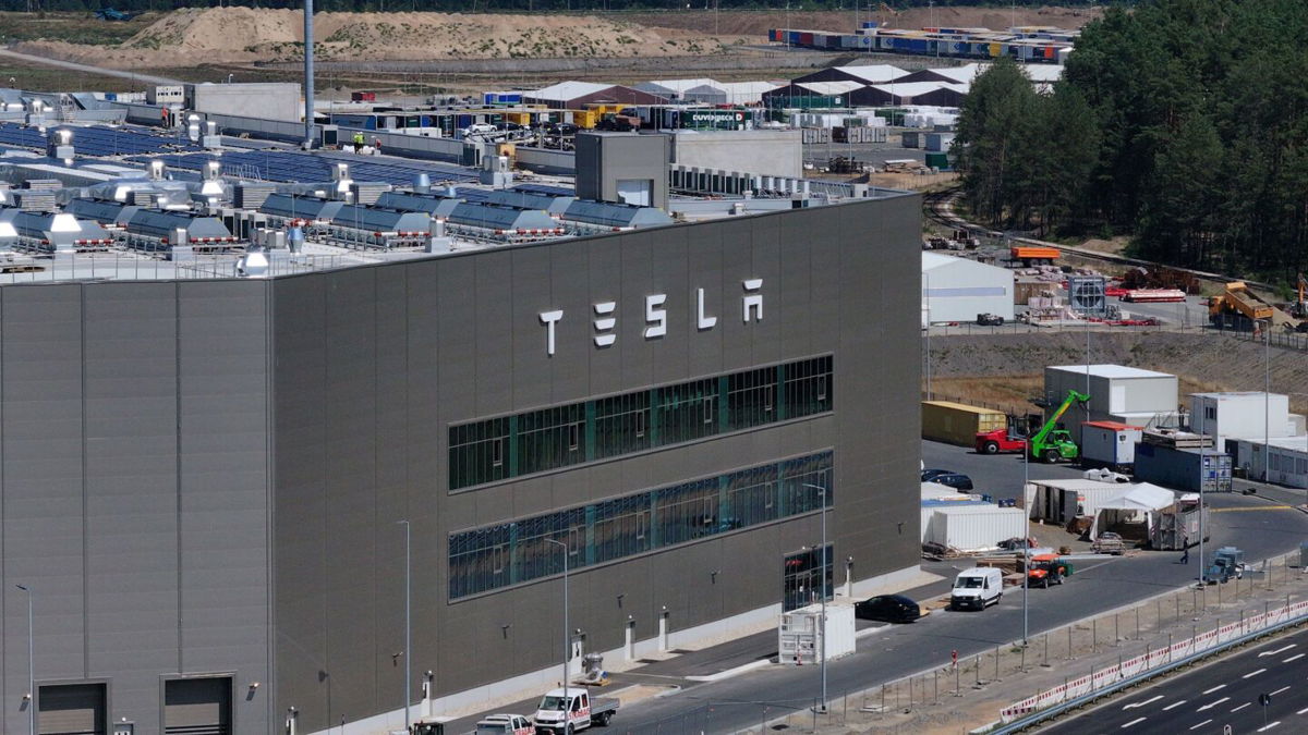 <i>Sean Gallup/Getty Images</i><br/>The Tesla factory in Grünheide