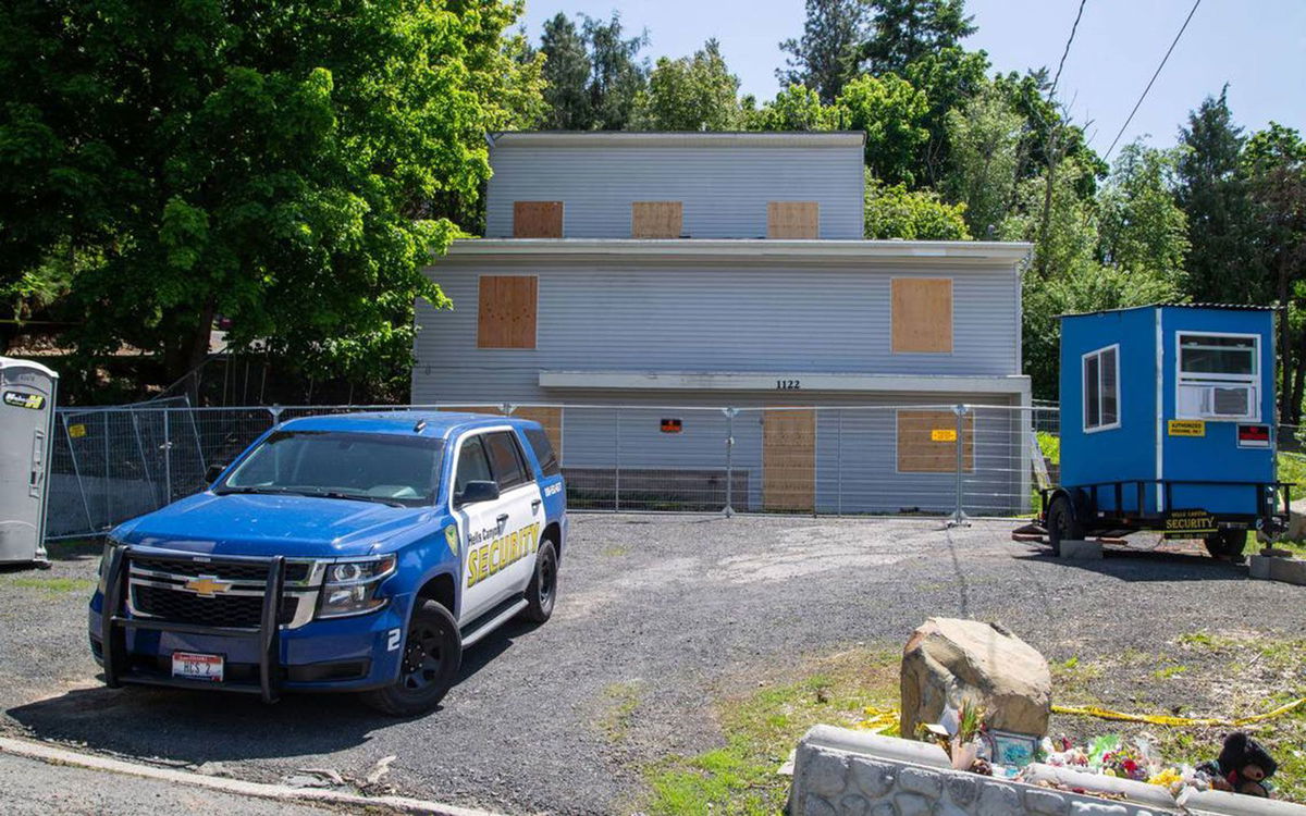 <i>Angela Palermo/Idaho Statesman/Tribune News Service/Getty Images</i><br/>The off-campus house where four University of Idaho students were killed is seen in May.