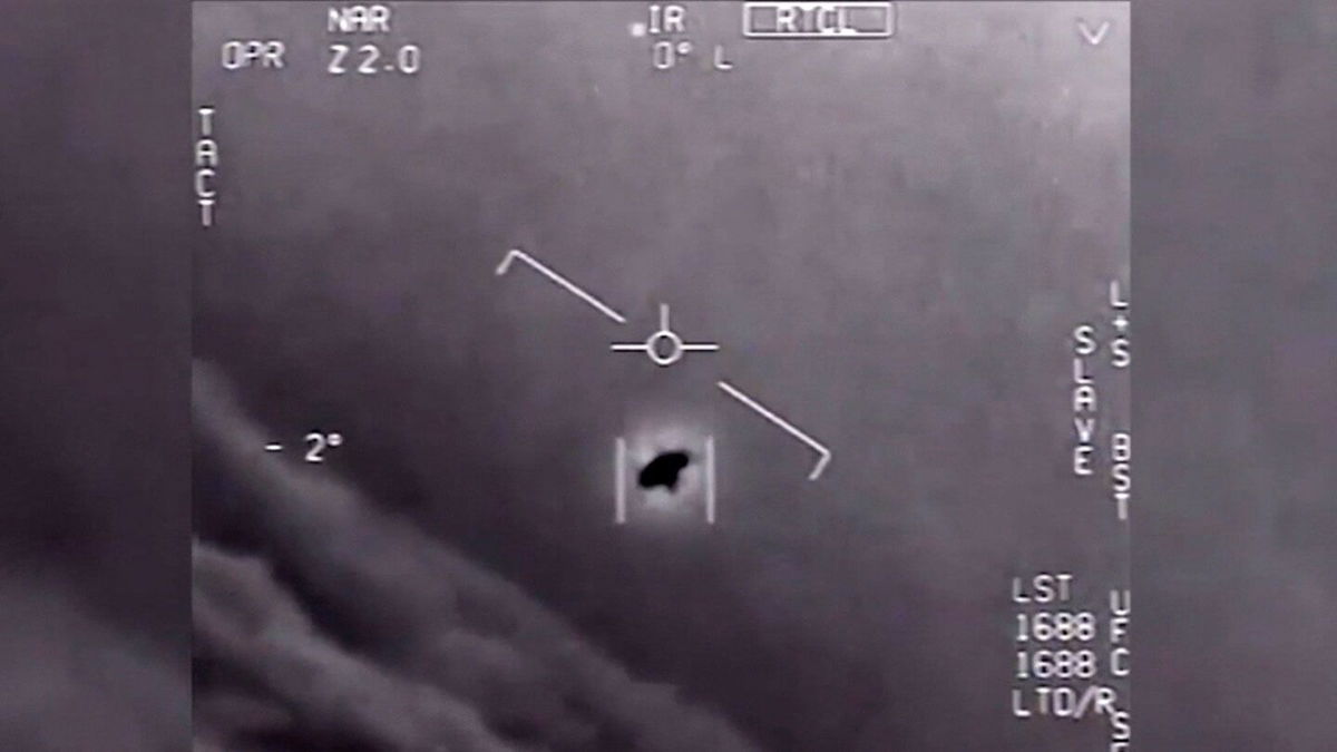 <i>Dept. of Defense</i><br/>Video of an unidentified anomalous phenomena or UAP previously released by the Department of Defense.