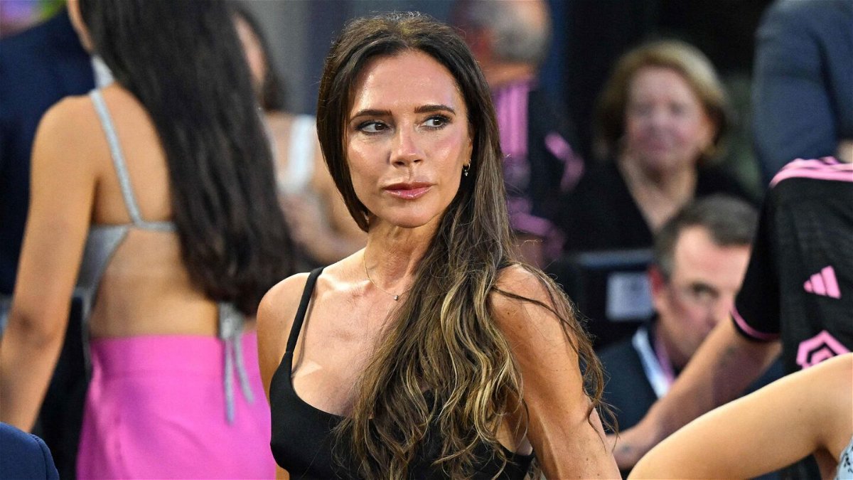<i>Chandan Khanna/AFP/Getty Images</i><br/>Victoria Beckham at the Inter Miami CF and Cruz Azul match in Miami on July 21. The fashion designer and former Spice Girl