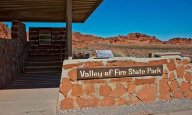 Nevada's Valley of Fire State Park is about 50 miles northeast of Las Vegas.