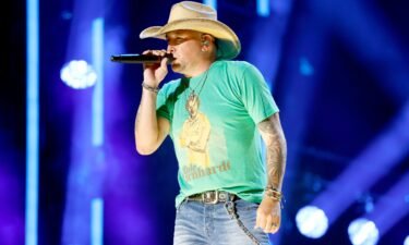Jason Aldean performs on stage during day three of CMA Fest 2023 at Nissan Stadium on June 10