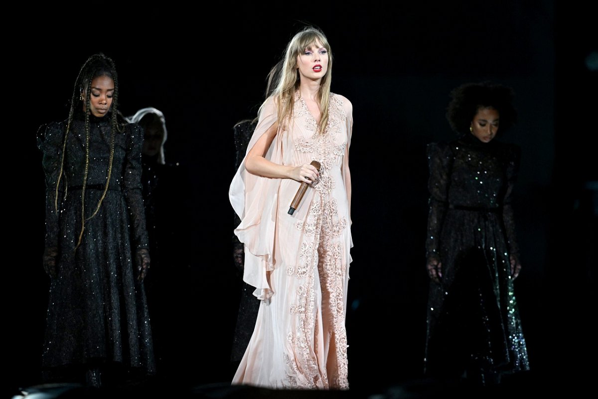 <i>Tom Cooper/TAS23/Getty Images for TAS Rights Management</i><br/>Taylor Swift performs onstage on July 14