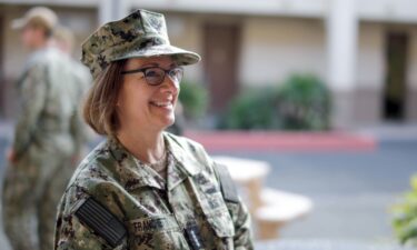 President Joe Biden has selected Admiral Lisa Franchetti to lead the Navy. Franchetti is pictured here in 2022 in Hawaii.