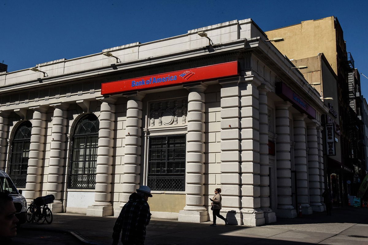 <i>Stephanie Keith/Bloomberg/Getty Images</i><br/>A Bank of America branch in the Brooklyn borough of New York