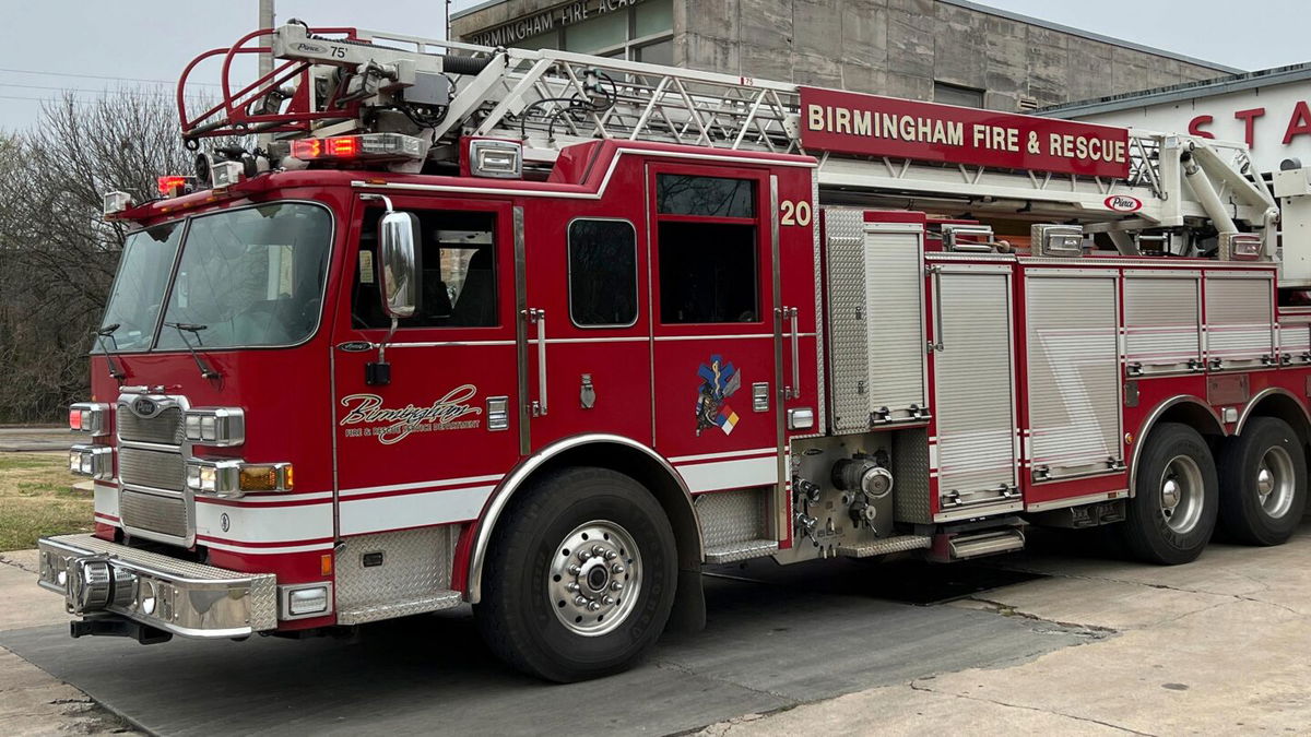 <i>Kirby Lee/AP</i><br/>A Birmingham fire and rescue engine truck is pictured here in March 2022