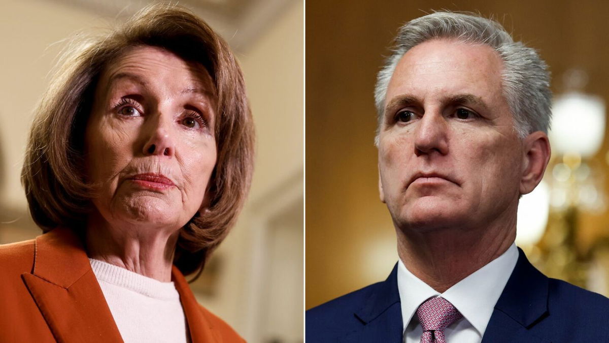 <i>Getty Images</i><br/>Nancy Pelosi (left) and Kevin McCarthy are seen here in a split image.