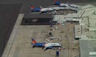 Allegiant Air planes are seen at St. Petersburg-Clearwater International Airport on July 12.