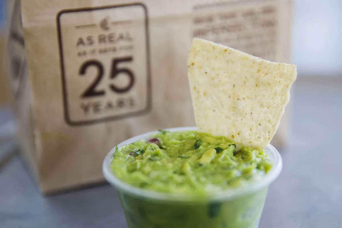 <i>Patrick T. Fallon/Bloomberg/Getty Images</i><br/>Guacamole and tortilla chips are arranged for a photograph at a Chipotle Mexican Grill Inc. restaurant in El Segundo