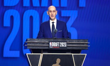 NBA commissioner Adam Silver speaks during the first round of the 2023 NBA Draft at Barclays Center on June 22 in the Brooklyn borough of New York City. The NBA has unveiled the format and groups for its in-season tournament set to debut next season.