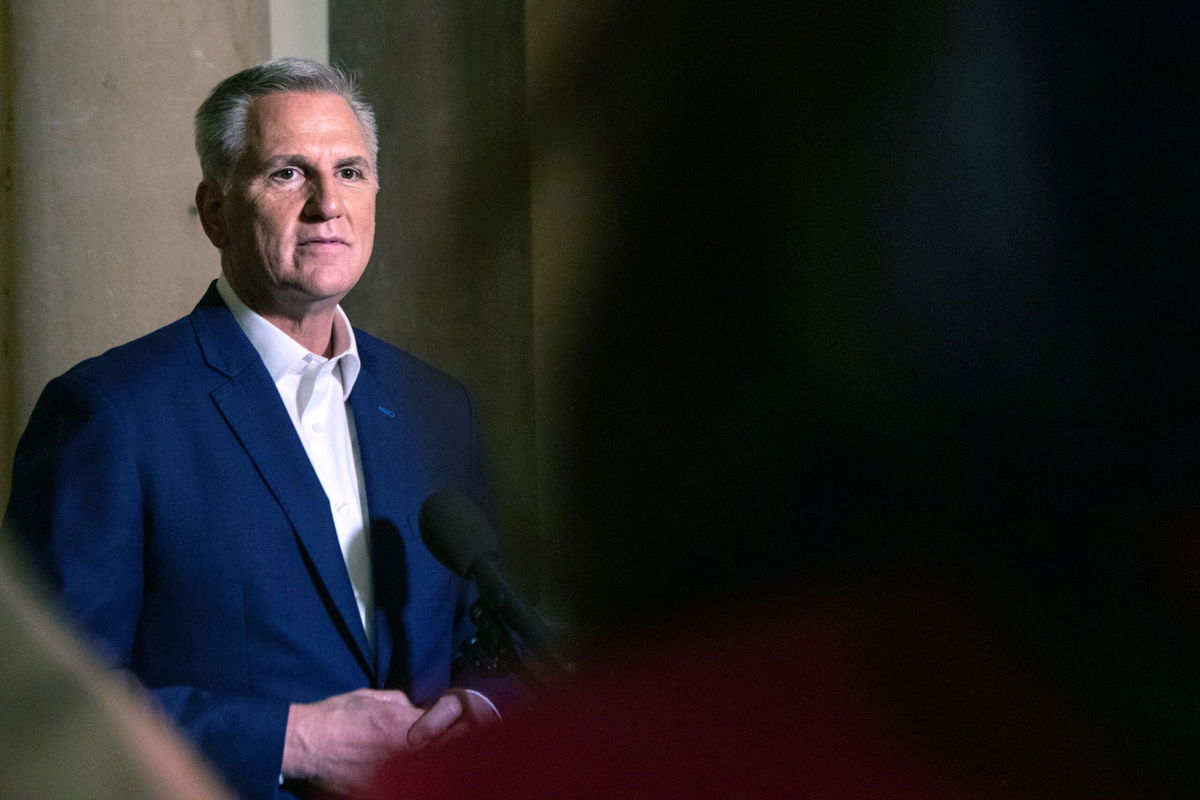 <i>Anna Rose Layden/Getty Images</i><br/>Speaker of the House Kevin McCarthy is seen at the US Capitol on May 28 in Washington