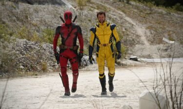 Ryan Reynolds and Hugh Jackman are pictured here in 'Deadpool 3'