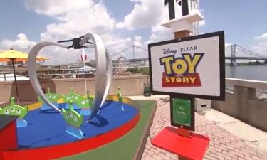 Pixar Putt pop-up is officially open at the Great Plaza at Penn's Landing in Philadelphia.