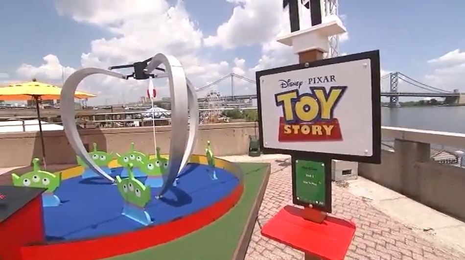 <i></i><br/>Pixar Putt pop-up is officially open at the Great Plaza at Penn's Landing in Philadelphia.