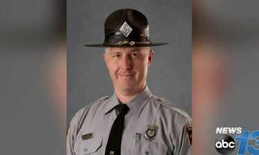 Trooper Jeffrey Dunlap was shot when he stopped Monday evening to assist a stranded motorist.