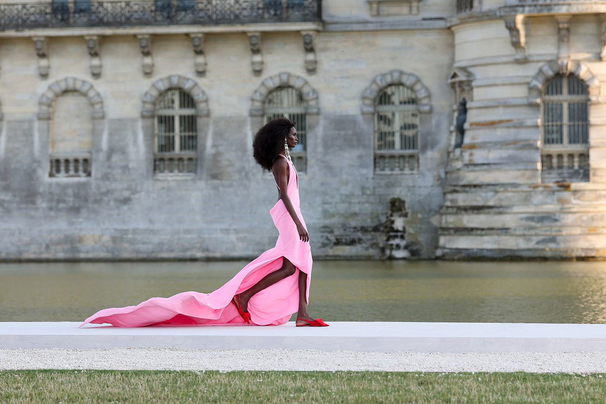 Flats were abundant at Valentino's latest Fall-Winter 2023-2024 couture show in Paris.