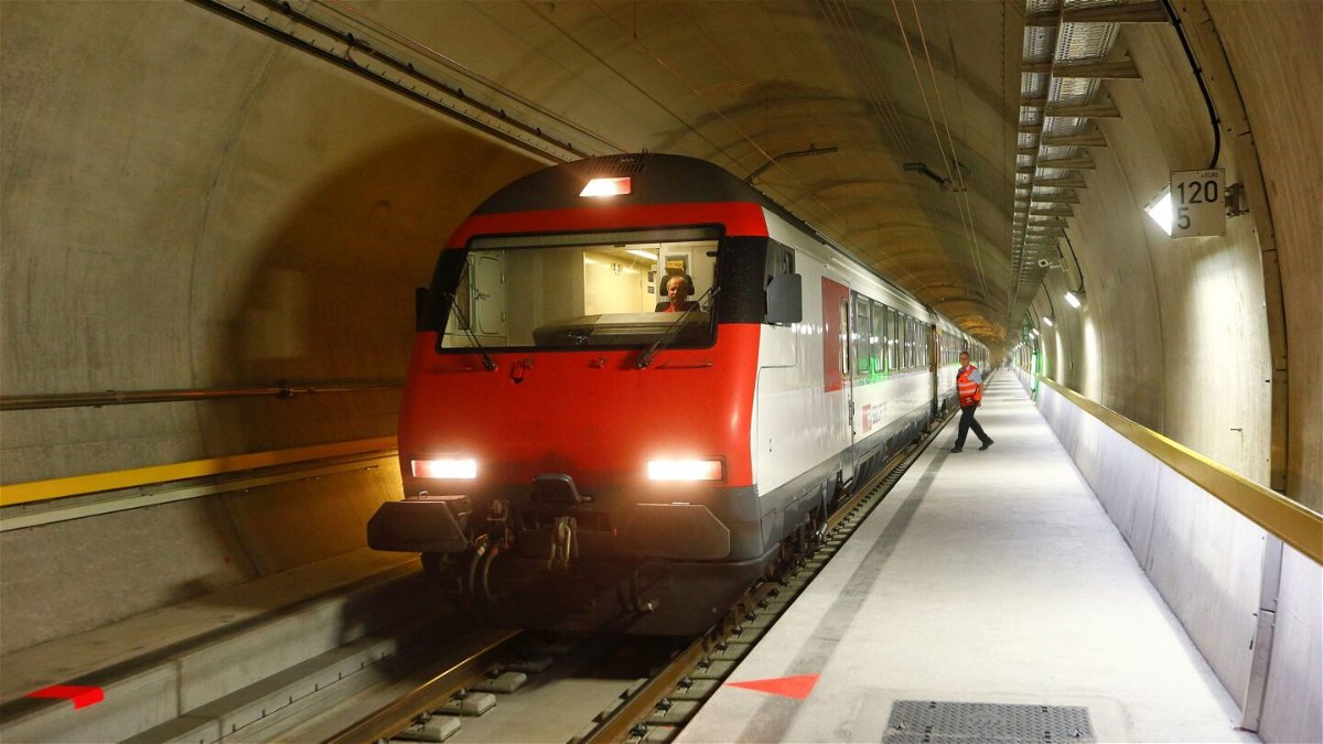 The Gotthard Base Tunnel is the world's longest and deepest tunnel.