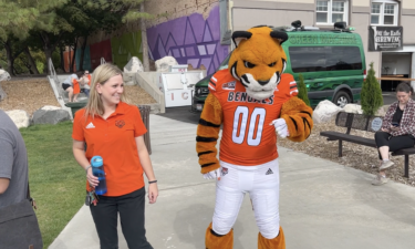 Benny the Bengal at Welcome Back Orange and Black