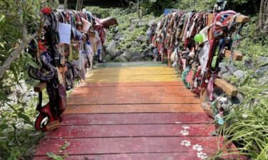 Tucked away in Lake Lure is a Rainbow Bridge