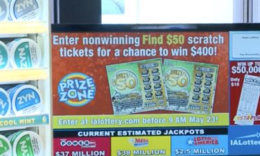 A Mega Millions ticket purchased last year in Ames is worth $1 million