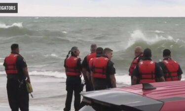 A morning swim during hazardous conditions in Lake Michigan on Sunday turned into a dramatic