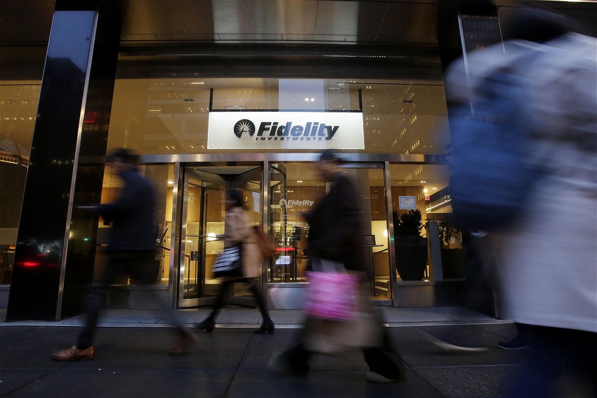 The second quarter of this year was a good one for retirement savers, according to Fidelity Investments. Pictured is a Fidelity Investments branch in New York City.