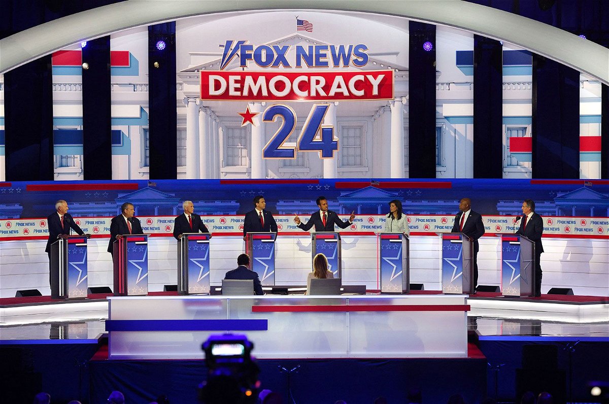 <i>Brian Snyder/Reuters</i><br/>The first Republican primary debate of the 2024 campaign season hosted by Fox News averaged 12.8 million viewers.