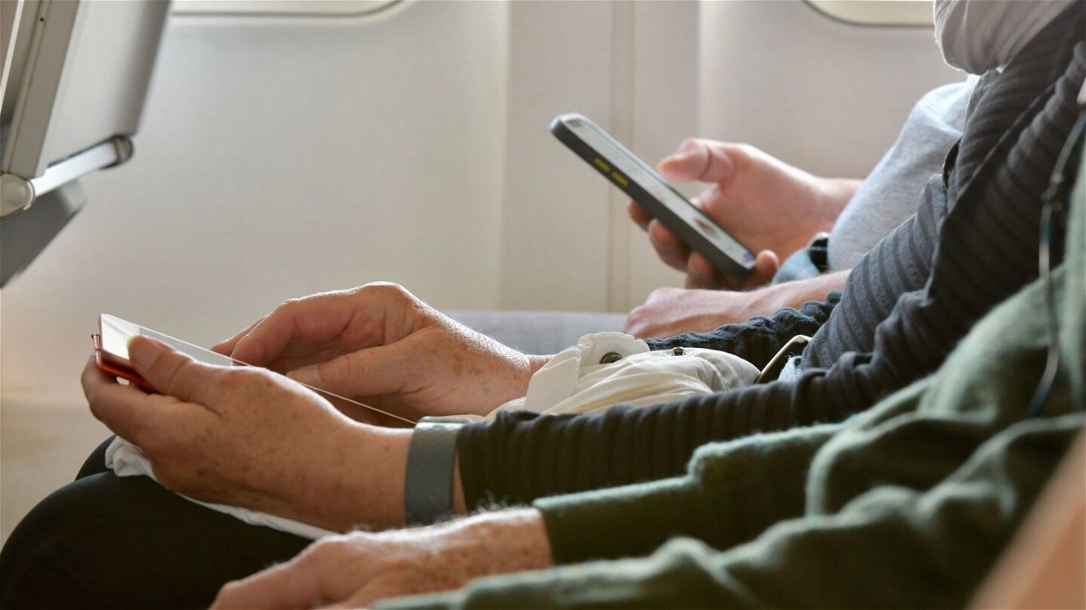 Using cell phones inside the cabin can interfere with the airplane’s navigation instruments.
