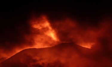 Travelers grounded due to the eruption of the Etna volcano and closure of Catania airport.