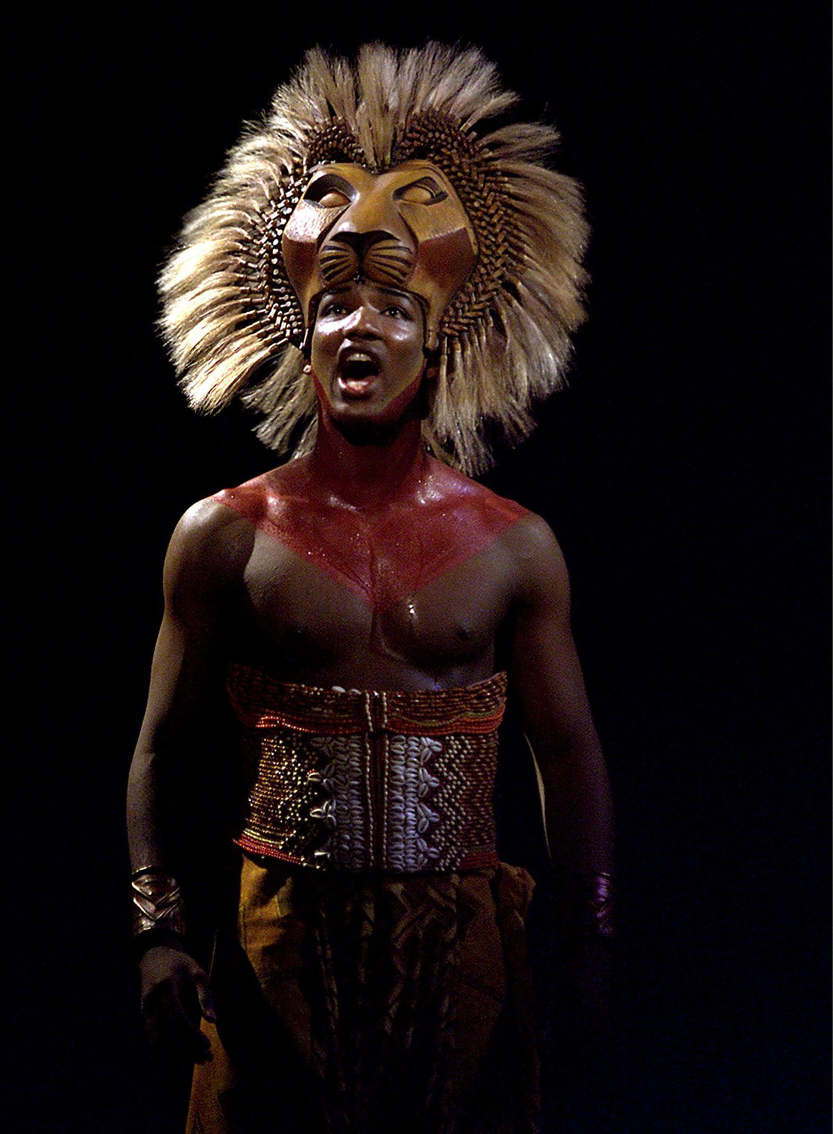 Clifton Oliver performs as Simba in the 